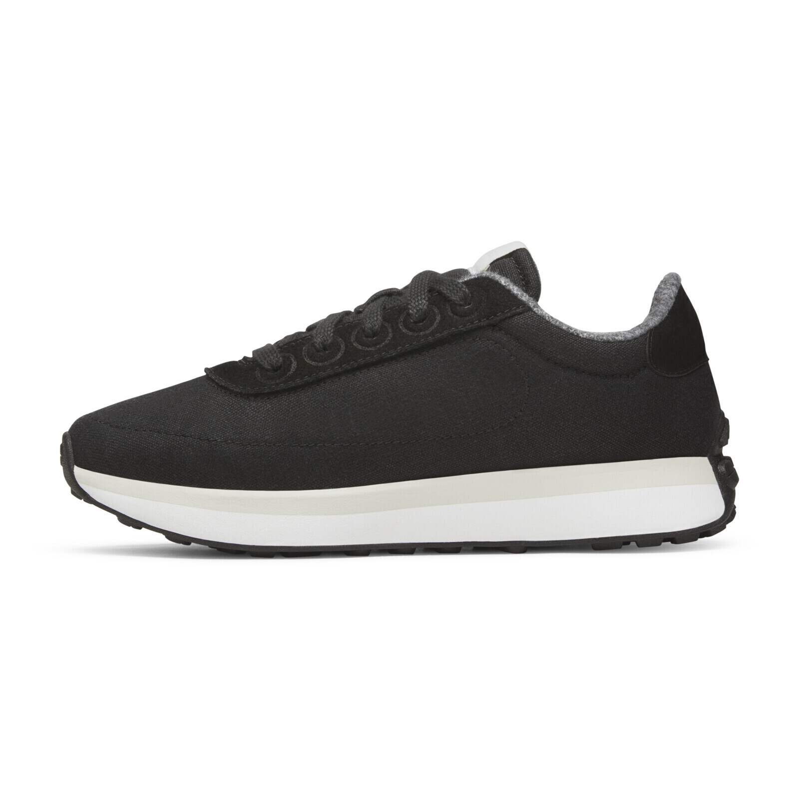 Allbirds Womens Varsity Freizeitschuhe in SCHWARZ